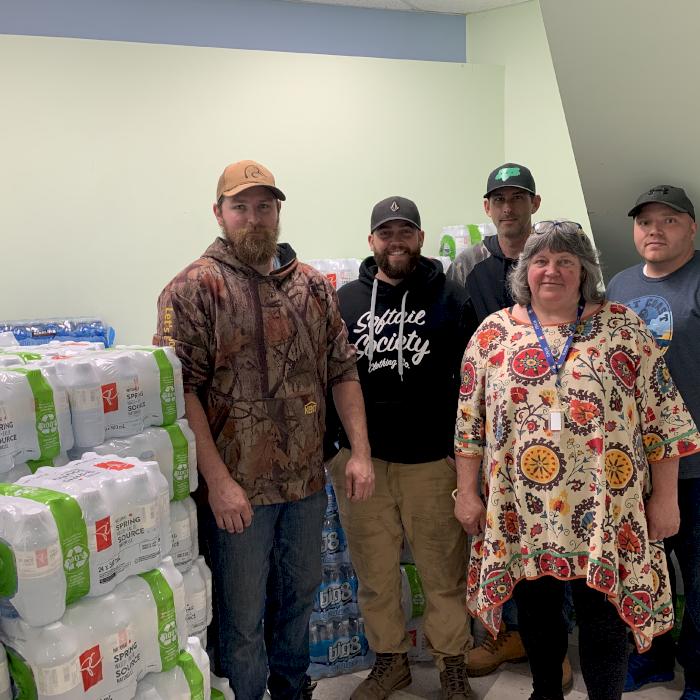 Clow Canada Donates 4,000 bottles of water to local soup kitchen
