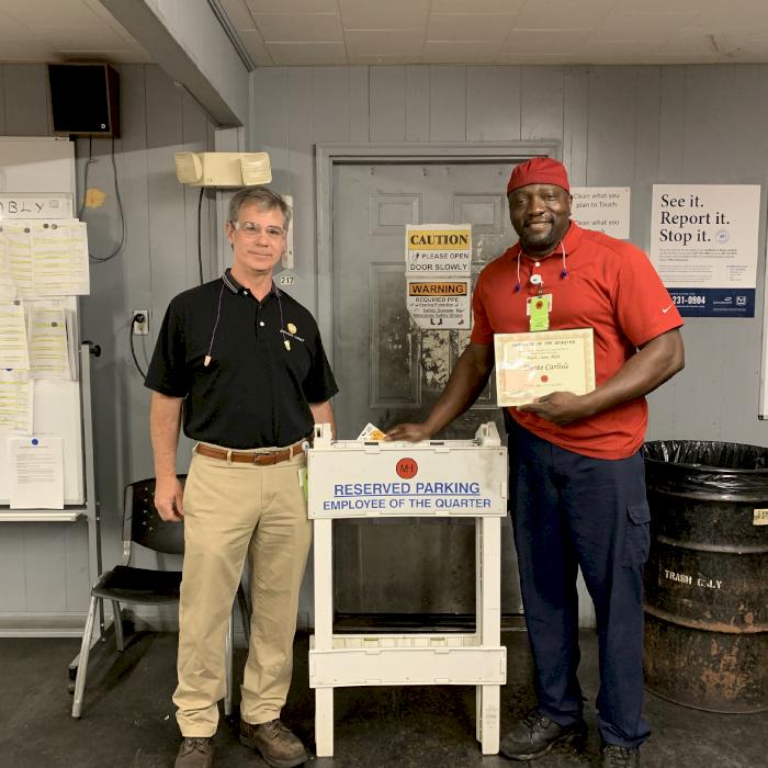 Pictured L-R: Tony Orlowski and Donte Carlisle